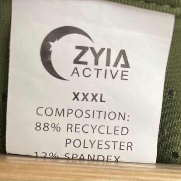 Zyia active olive chill tank RC workout top - Picture 6 of 13